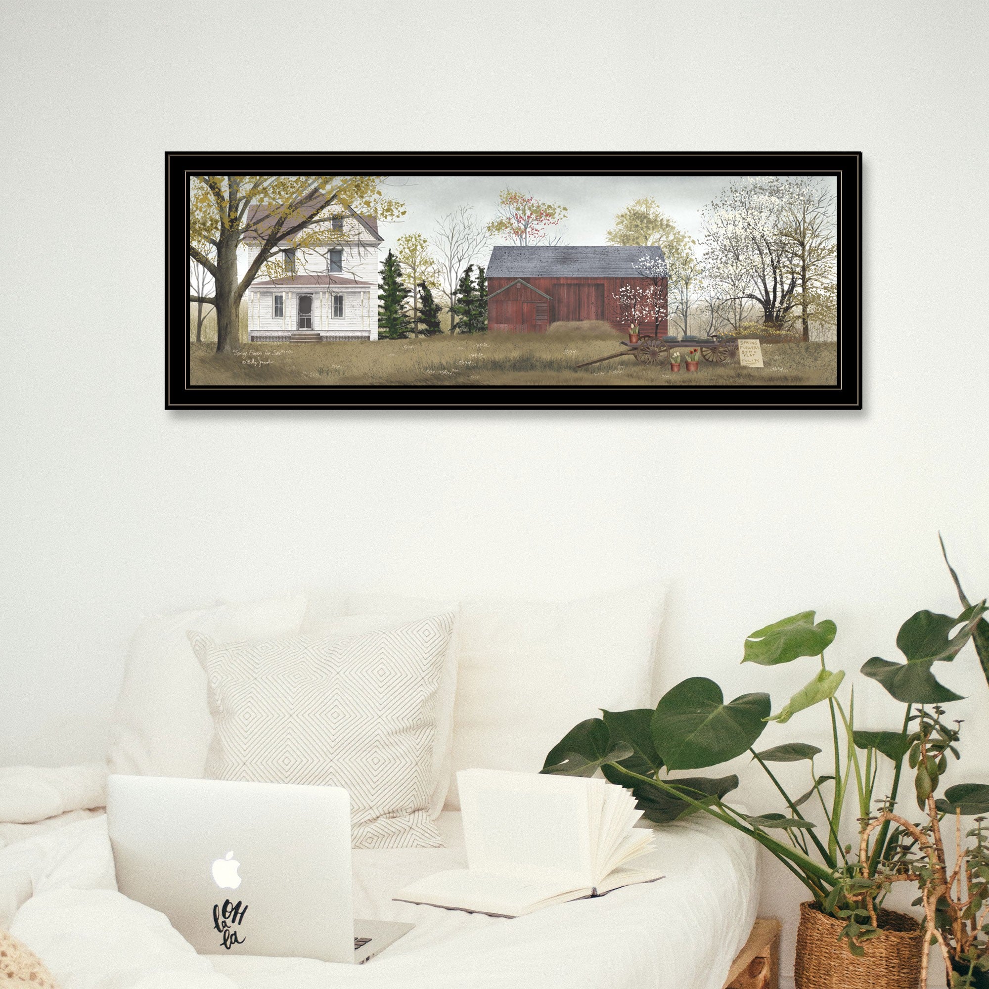 Spring Flowers For 7 Black Framed Print Wall Art