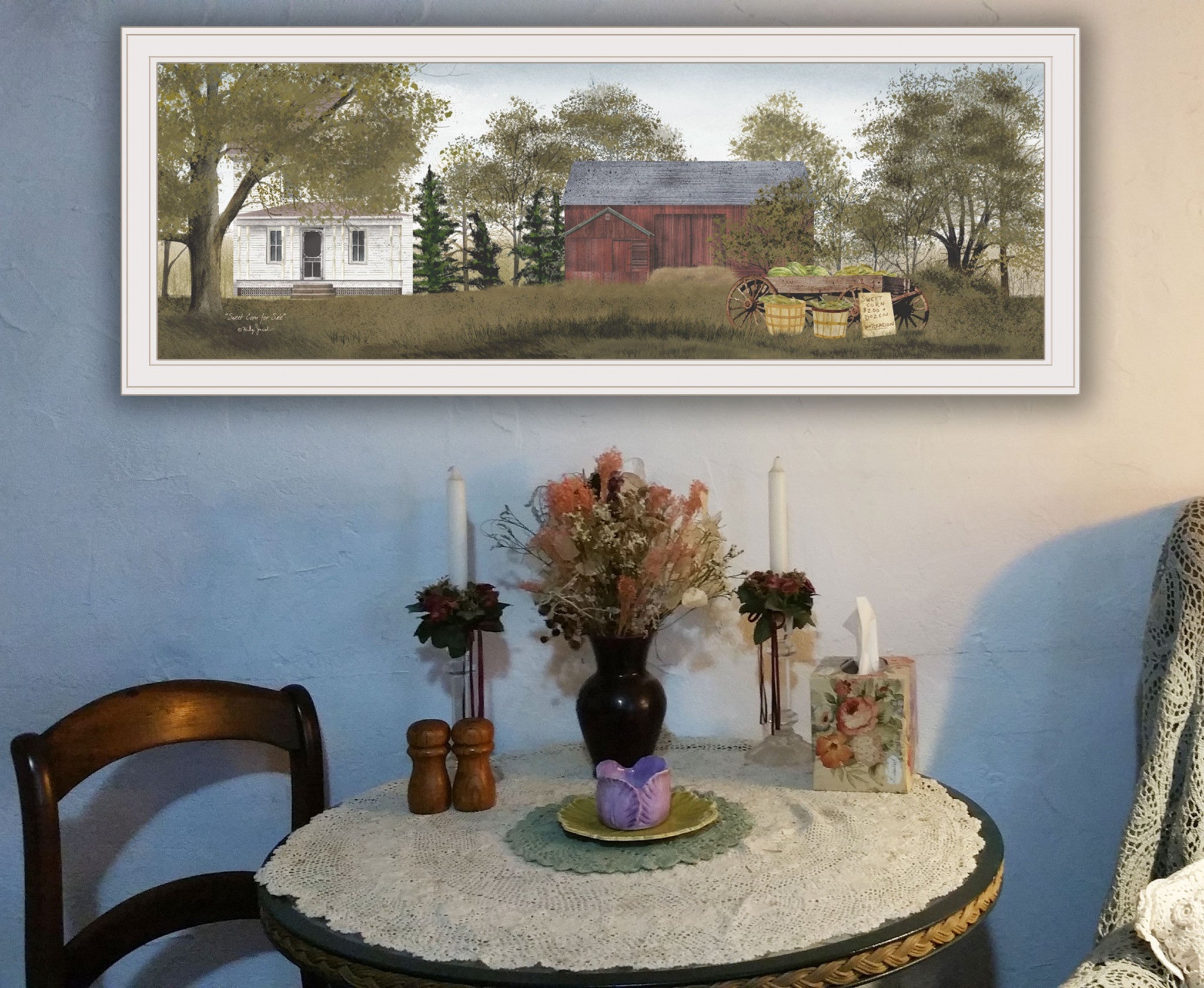 Sweet Corn For 2 White Framed Print Wall Art