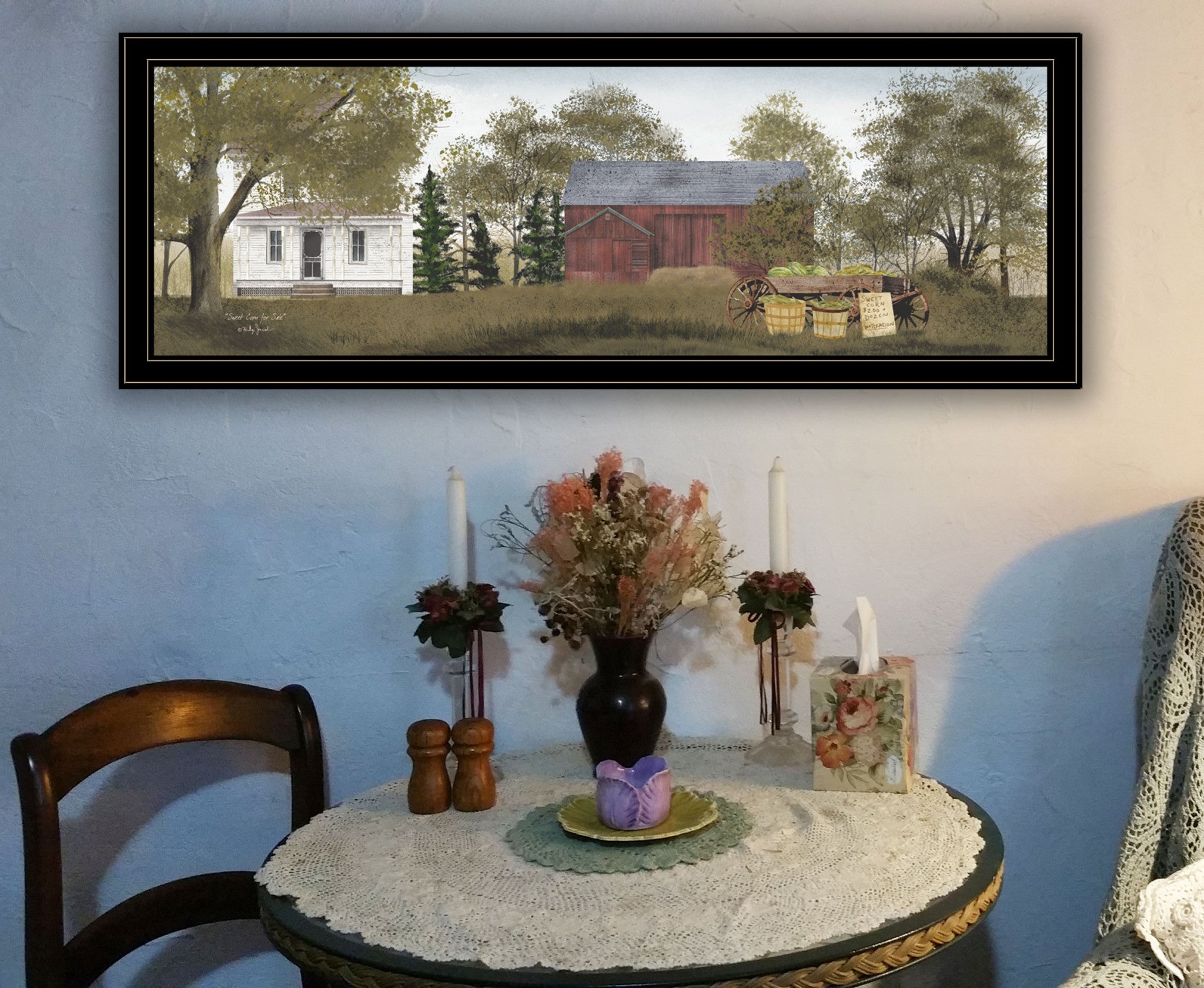 Sweet Corn For 3 Black Framed Print Wall Art