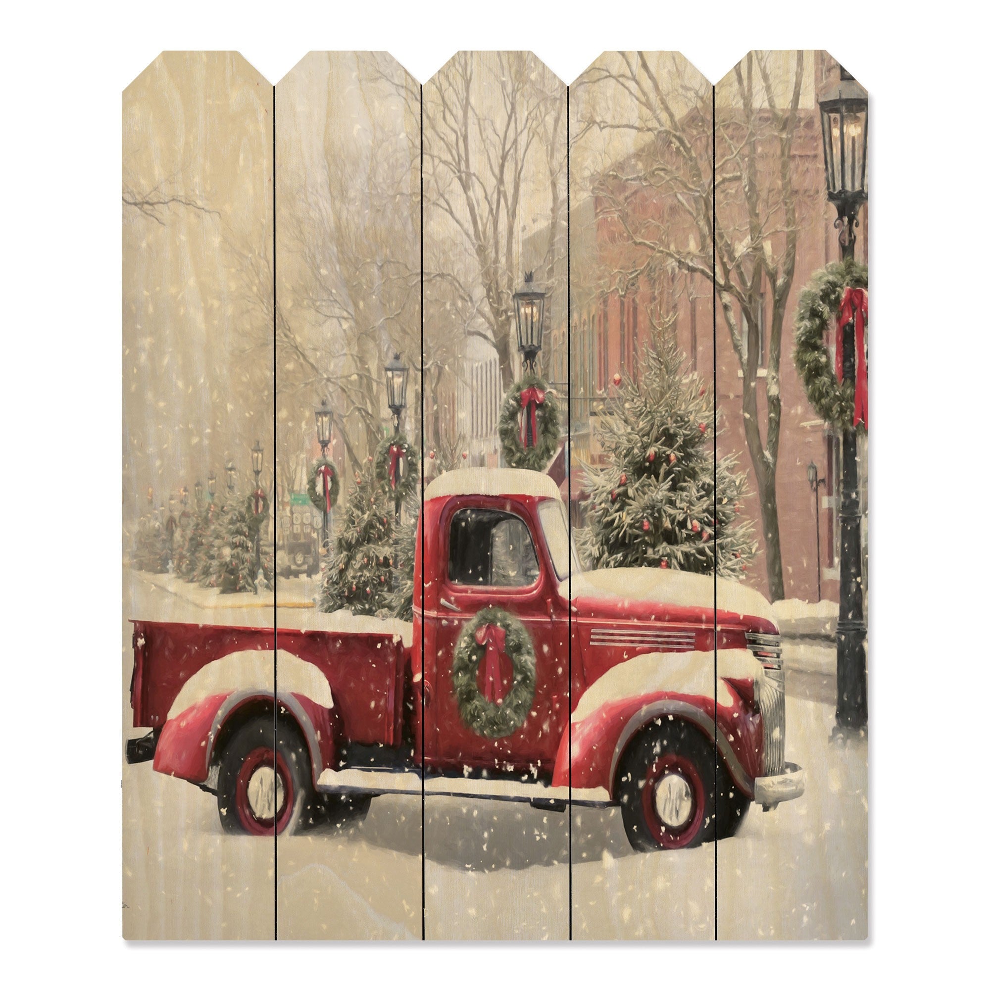 Snowy Day In Wellsboro Unframed Print Wall Art