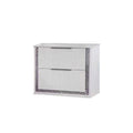 White 2 Drawers Nightstand
