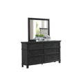 Sandy Dresser and Mirror in Cappuccino Wood