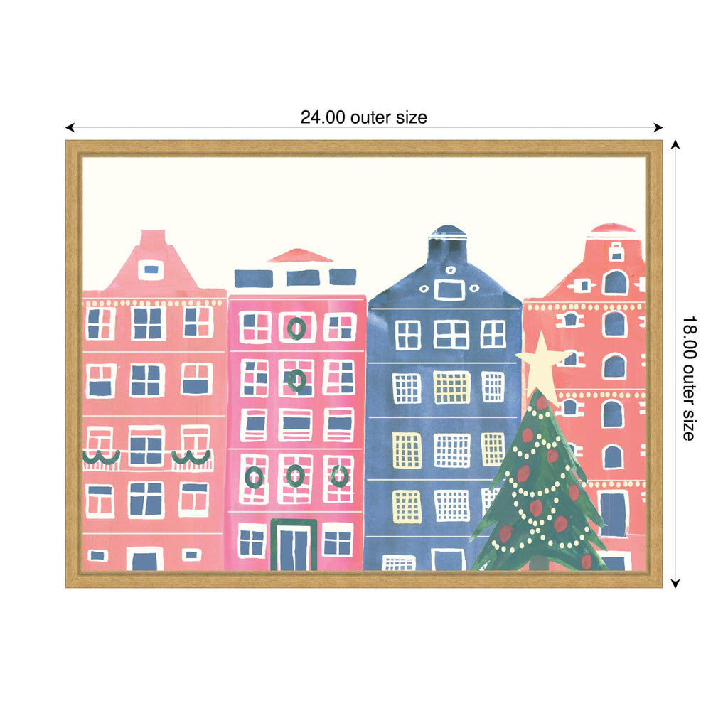 Sylvie Framed Canvas Festive Home by Teju Reval
