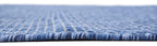 Unique Loom Collection Casual Transitional Solid Heathered Indoor/Outdoor Flatweave Area Rug (5' 3' X 8' Rectangle, Blue/Navy Blue)