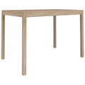 Vidaxl Dining Table In Scandinavian Style, Solid Acacia Wood With Brushed Finish, Stable And Durable Build, 43.3"X27.6"X29.5" Size - Perfect For Family Dining