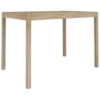 Vidaxl Dining Table In Scandinavian Style, Solid Acacia Wood With Brushed Finish, Stable And Durable Build, 43.3"X27.6"X29.5" Size - Perfect For Family Dining