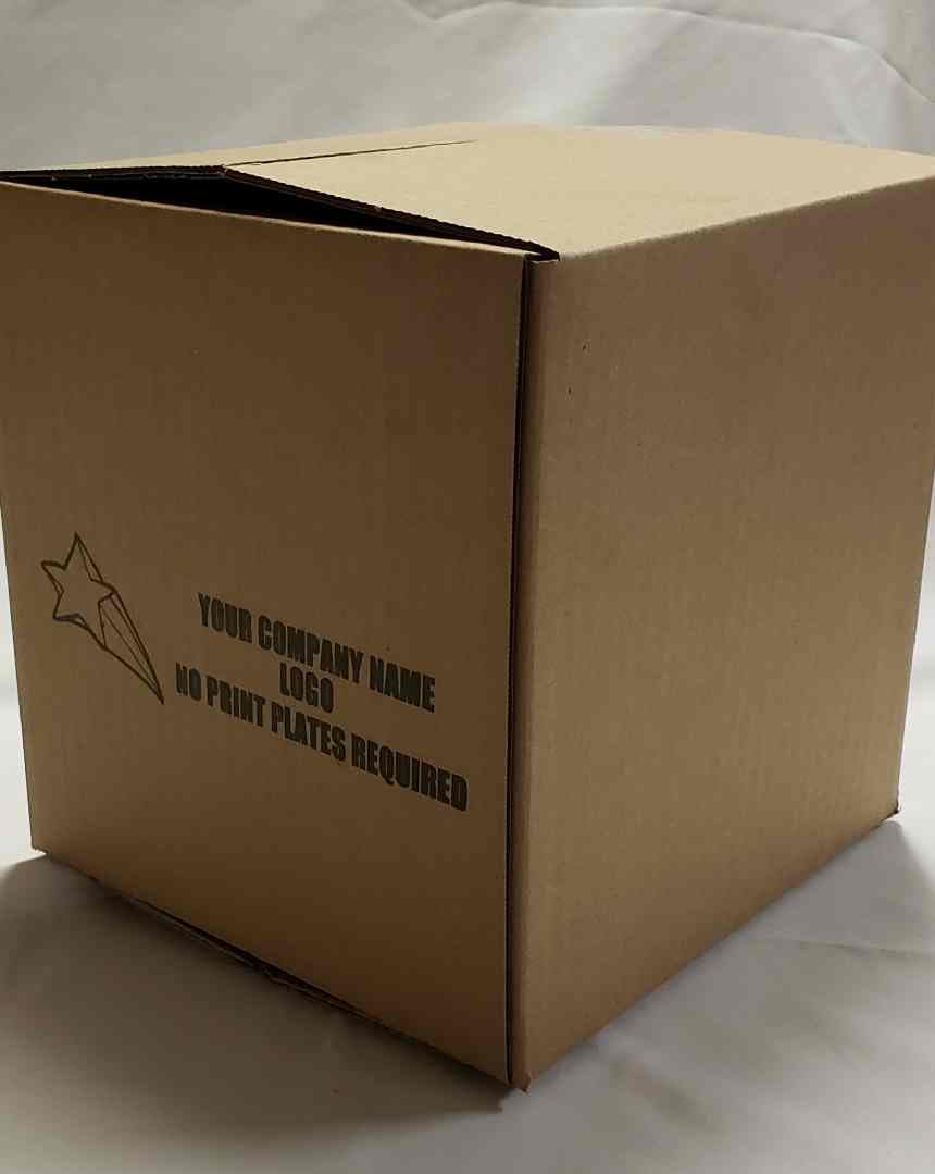 Tailored Packaging Corrugated Shipping Boxes 4'L X 4' W X 4' H, 100 Pack Custom Printed
