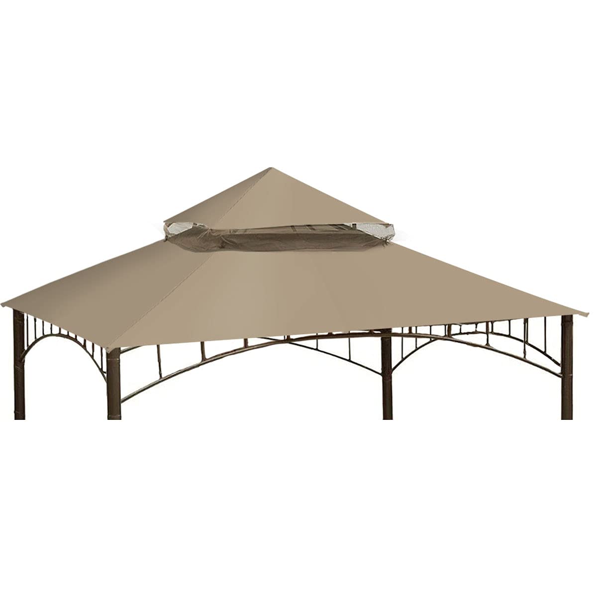 Ontheway Replacement Canopy Roof For Target Madaga Gazebo Model L-Gz136Pst (Beige1)
