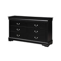 Acme Louis Philippe 6 Drawers Dresser in Black
