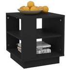 vidaXL Black Coffee Table 40x40x43 cm Multilayer Wood