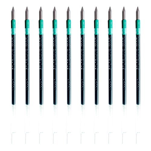 Uni Jetstream Sxr-80-5 Ballpoint Pen Refills For Multi Pens 0.5Mm (Green, 10 Pack)