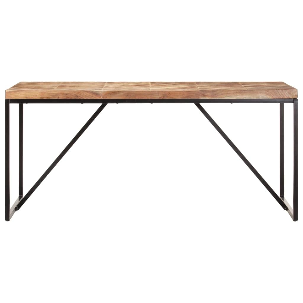 vidaXL Dining Table 63&quot;x27.6&quot;x29.9&quot; Solid Acacia and Mango Wood