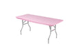 Kwik-Covers 8' Rectangle Plastic Table Covers 30' X 96', Bundle Of 5 (Pink)