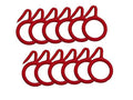 Stylewise Plastic Curtain Rings for Windows Curtains, Door Curtains, Bathroom Curtains and Other Multipurpose