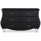 Baxton Studio BBT2039-Black-Dresser Dressers, Medium, Black
