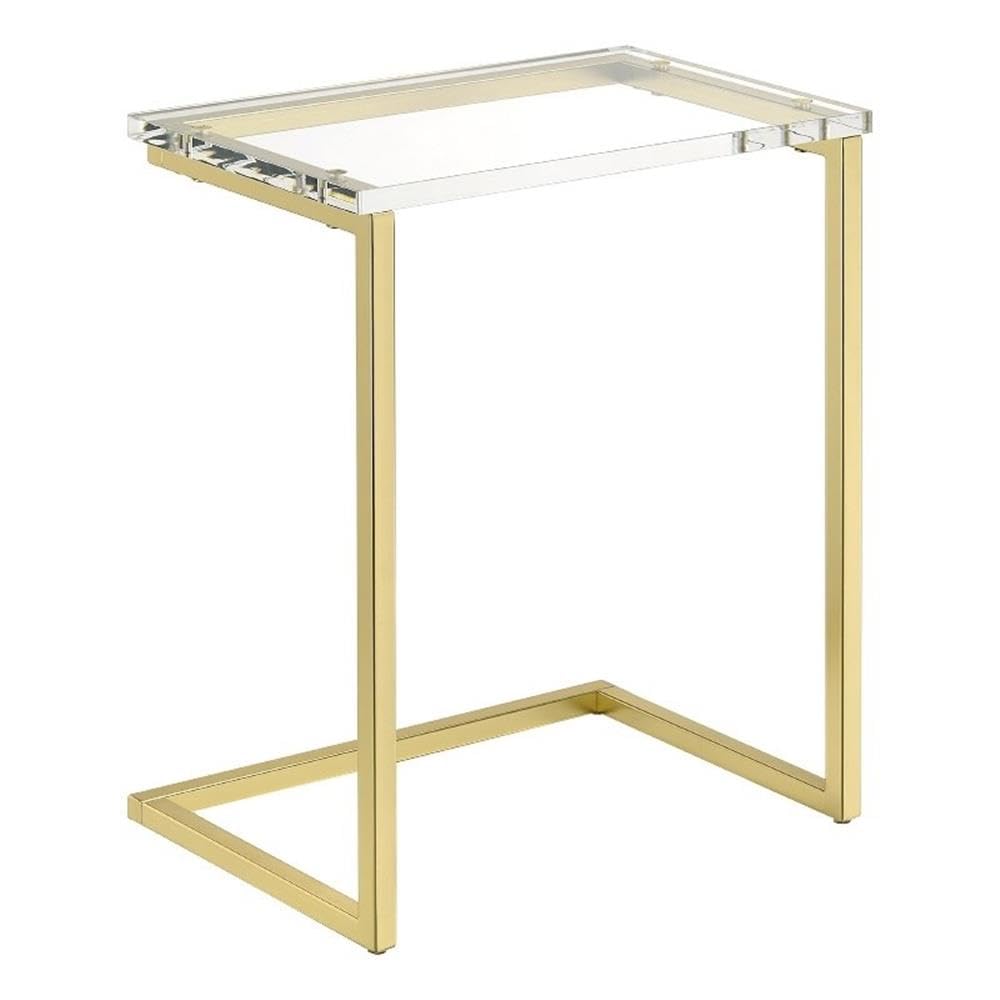 Progressive Furniture La Carte C-Table, Clear
