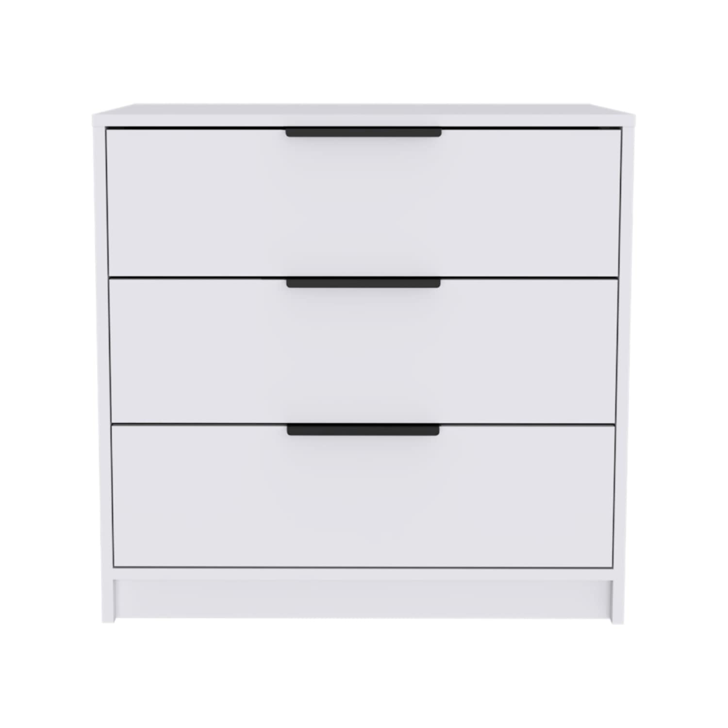 Dresser 27&quot; H, 3 Drawers Dresser, Superior Top, White