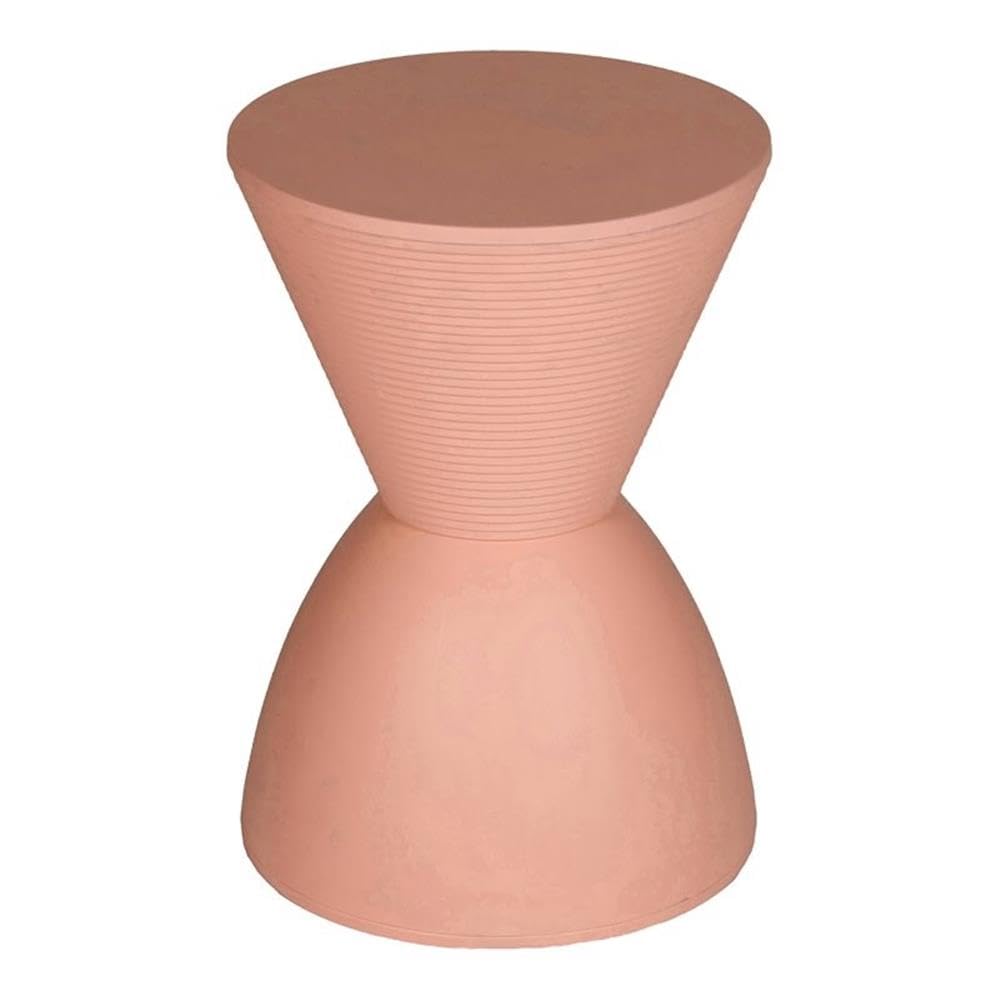 Pangea Home Bongo Modern Polypropylene Plastic Indoor/Outdoor Side Table In Pink