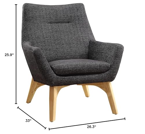 Lorell LLR68958 Quintessence Collection Upholstered Chair Black