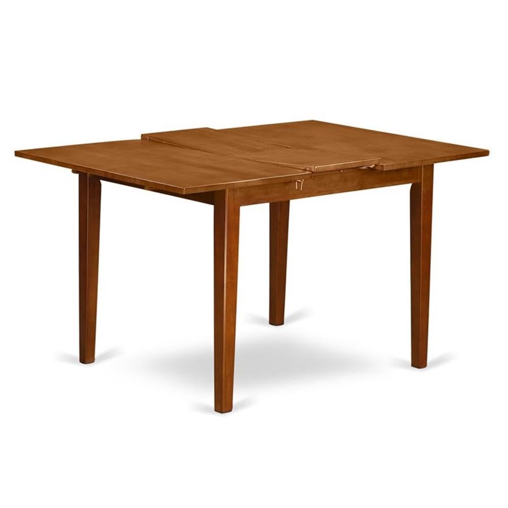East West Furniture Milan Kitchen Dining Rectangle Wooden Table Top with Butterfly Leaf - Thumbnail 2