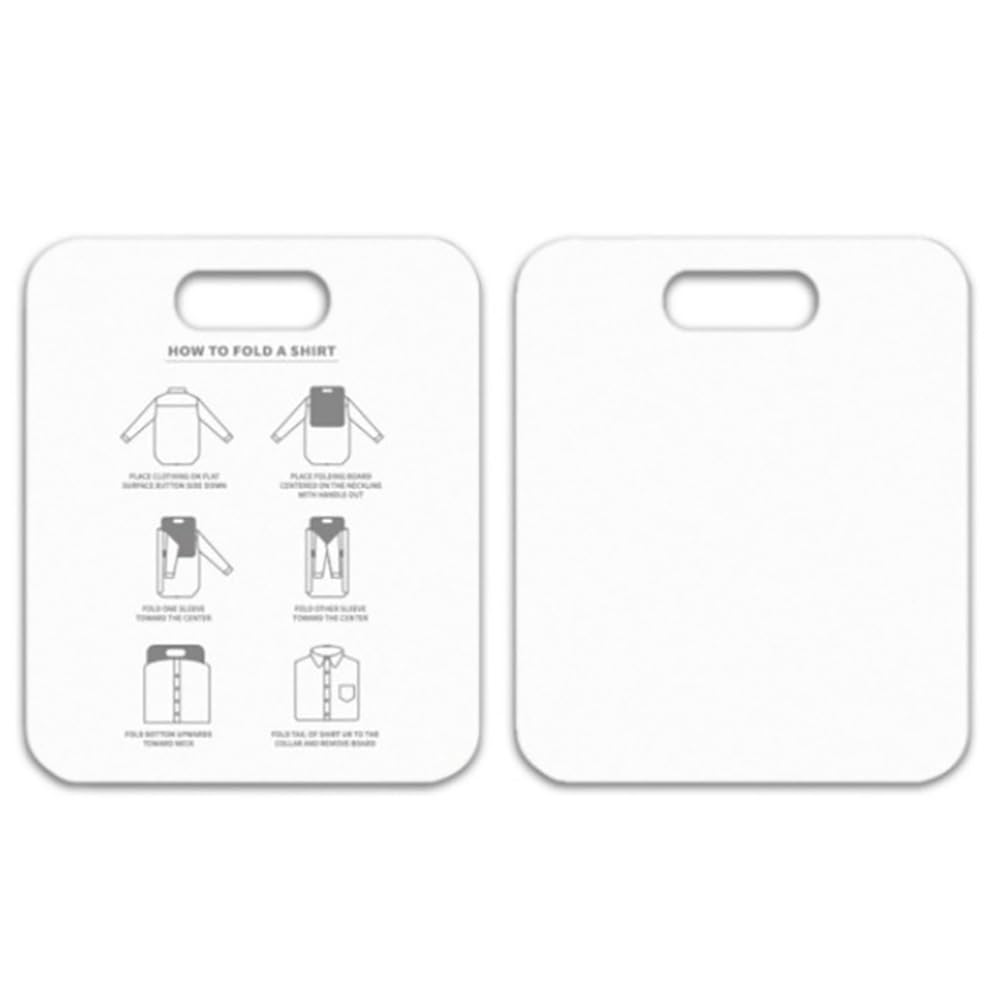 MOPFOL 12x10 Inch PP QuickFold Laundry Board Rounded Corners Design Clothes Folding Tool for Shirts Pants Storage