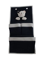Anne Home Bear 3-Pocket Wall Hanger-Set of 2 Children Storage, One Size, Multicolor