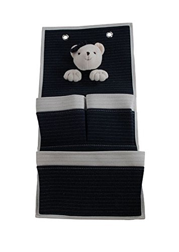 Anne Home Bear 3-Pocket Wall Hanger-Set of 2 Children Storage, One Size, Multicolor