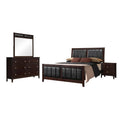 Coaster Carlton California King Bed 4-Piece Set, Cappuccino