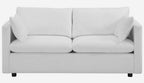 CasaFoyer Activate | Versatile & Stylish Sofa | Cozy Seating | Soft Polyester Upholstery | Compact Box Delivery | Easy Setup | Rounded Cushion Corners | Accent Pillows | Wood Legs | 1102 lbs Weight Capacity