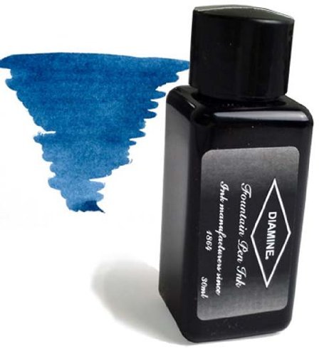 Diamine Fountain Pen Bottled Ink, 30Ml - Prussian Blue