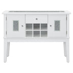 Acme Elizaveta Wooden Storage Server in Gray and White High Gloss