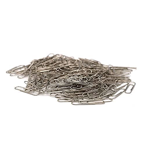 Emraw Jumbo Silver Paper Clips Lock 33Mm - For Office, Home & School (Pack Of 600)