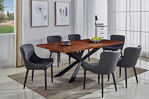 Neos Modern Furniture T350-WN-N Dining Table, Walnut