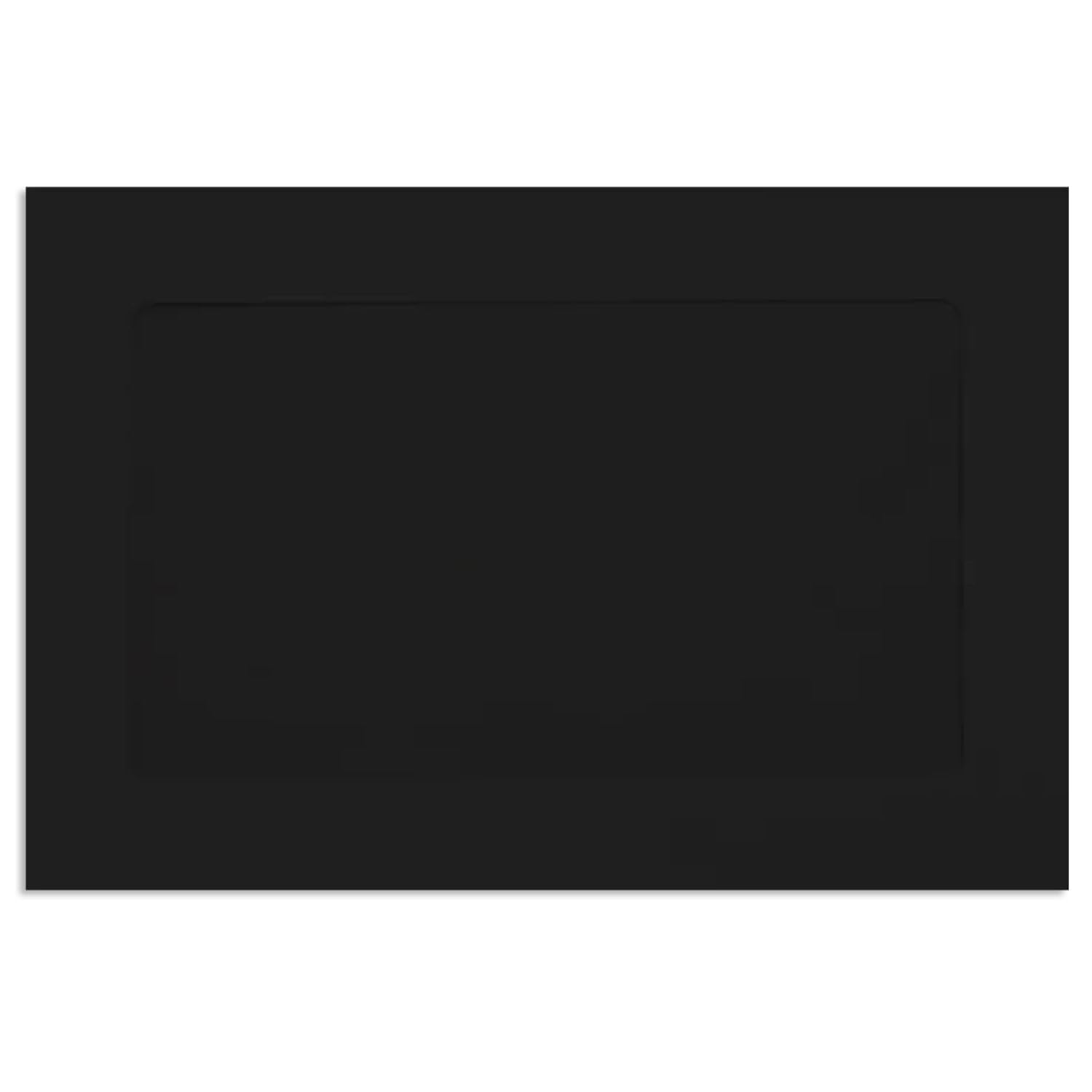 Luxpaper 6 X 9 Full Face Window Envelopes | Midnight Black | 80Lb. Text | 50 Qty