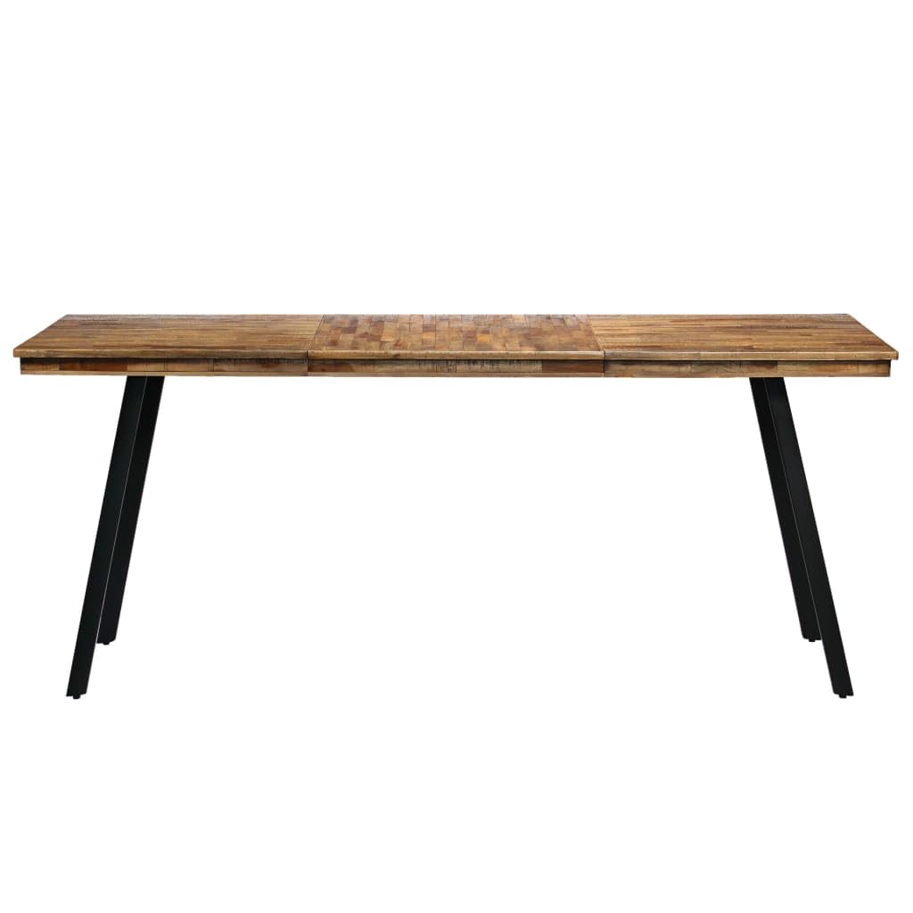 vidaXL Dining Table Reclaimed Teak and Steel 70.8&quot;x35.4&quot;x29.9&quot;