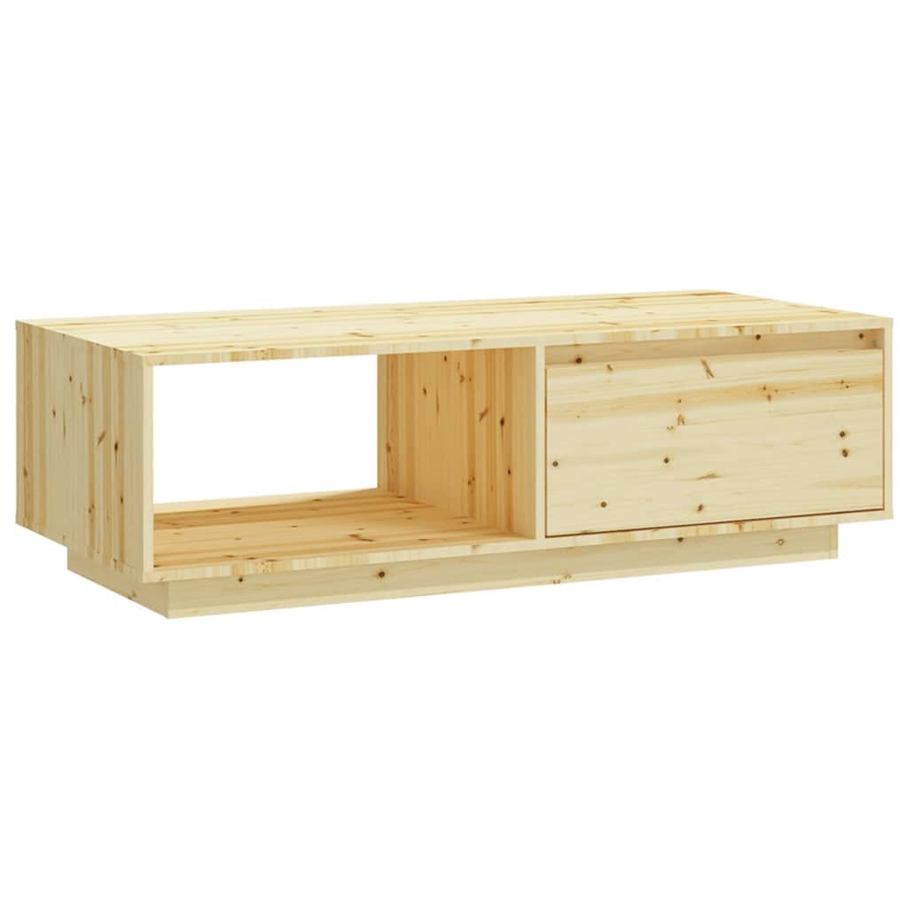 vidaXL Coffee Table 43.3"x19.7"x13.2" Solid Firwood