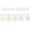 Beistle Fabric Snowflake Garlands, 94, White
