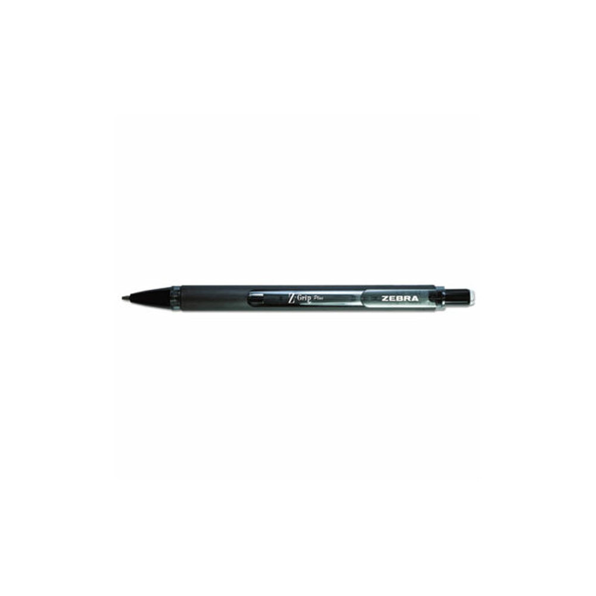 Zebra Z-Grip Plus Mechanical Pencil, 0.7Mm, Black Barrel, 12-Count