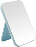 DVHOK 8-Inch Desktop Makeup Mirror, Portable Princess Mirror,Table Desk Wall Hanging Dual-Purpose Square Mirror Blue