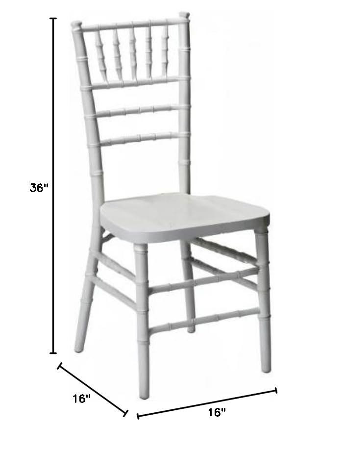 Commercial Seating Products European White Wood Dining Chairs, 1-Pack