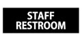 Signs Bylita Basic Staff Restroom (Black) - Small