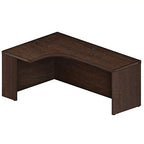 Safco Mayline AEC72LLDC Aberdeen 72"W Left Extended Corner Table, Mocha Tf