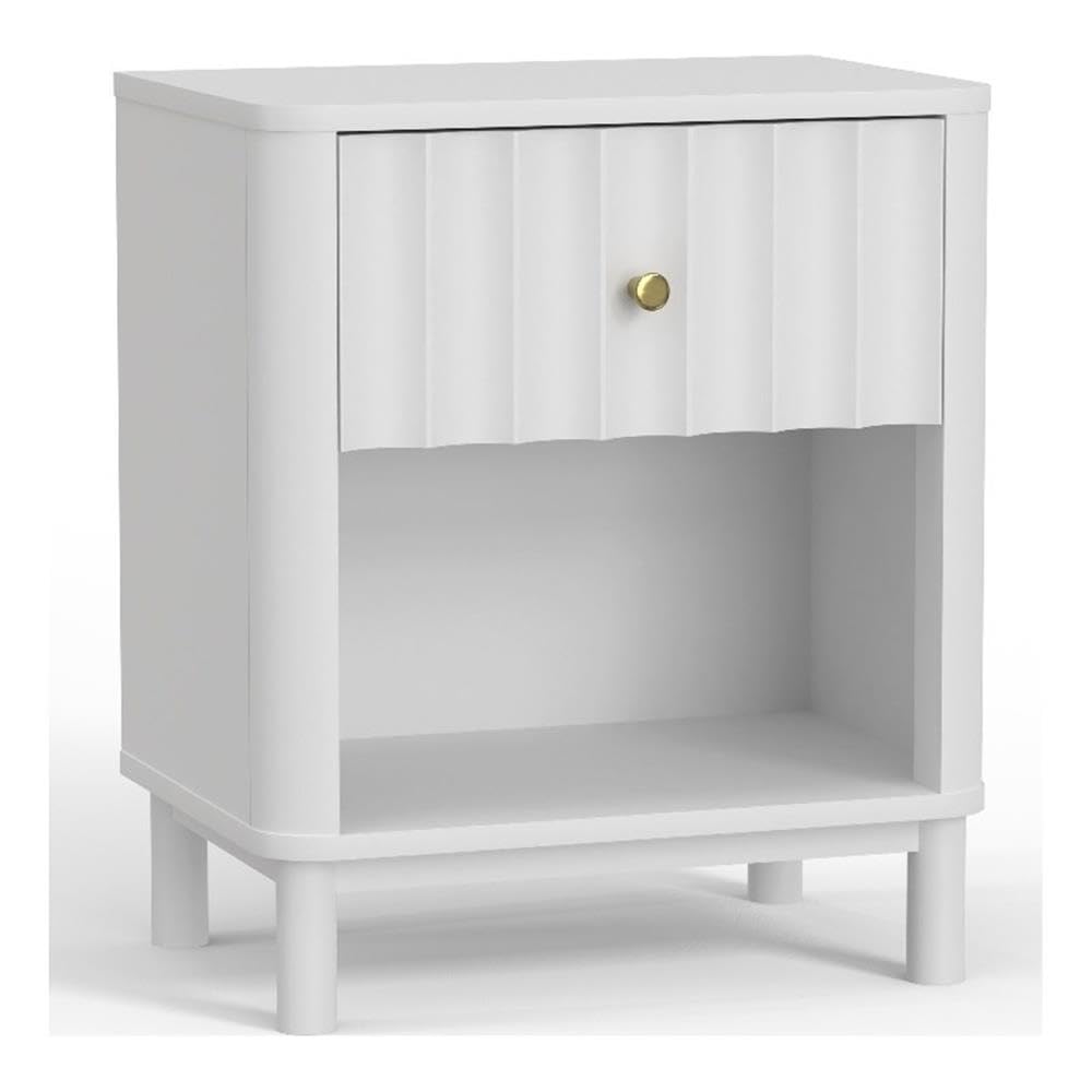 Alpine Furniture Stapleton Nightstand, White