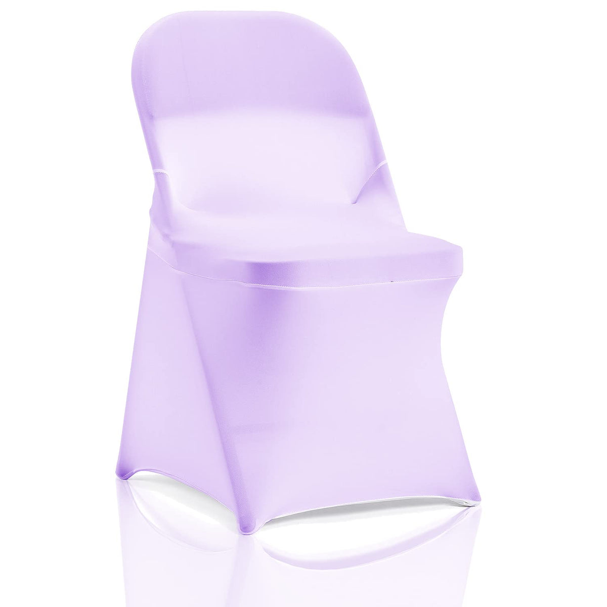 Bricia 12 Pcs Lavender Stretch Spandex Folding Chair Slipcovers, Dining Room Chair Covers Stretch Chair Slipcovers Protector For