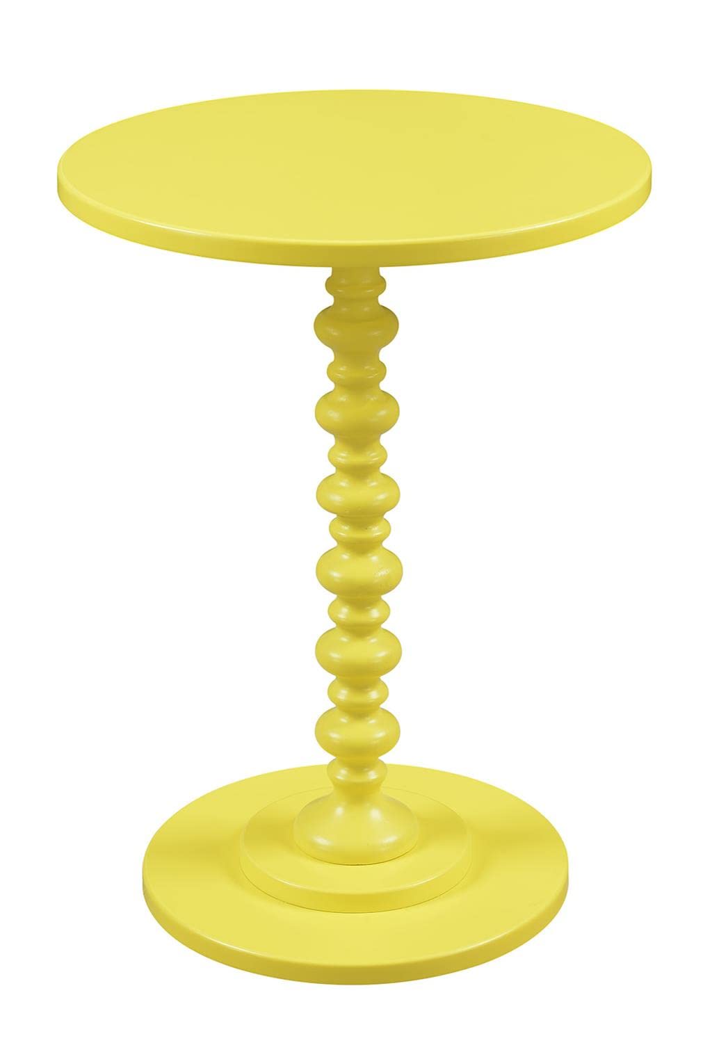 Convenience Concepts Palm Beach Spindle Table, Yellow