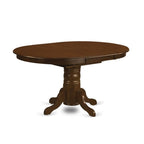 East West Furniture KELY5-ESP-W 5 Piece Dinette Set for 4 Includes an Oval Dining Room Table with Butterfly Leaf and 4 Kitchen Dining Chairs, 42x60 Inch, Espresso
