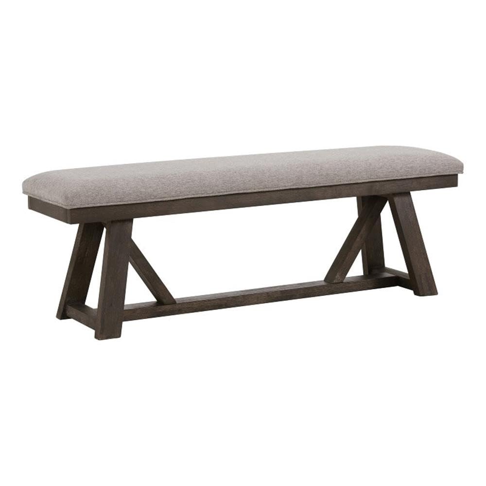 Intercon Hearst Backless Bench with Cushion Seat, Reclaimed Chevron