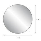 8 Inch, Pack Of 1 Small Mirror For Crafts, Round Mirror For Tables At Wedding, Mirror Tiles For Crafts And Diy Projects