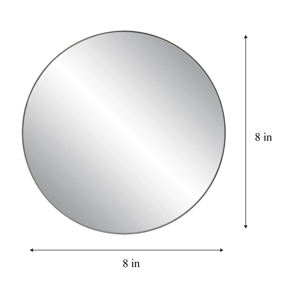 8 Inch, Pack Of 1 Small Mirror For Crafts, Round Mirror For Tables At Wedding, Mirror Tiles For Crafts And Diy Projects