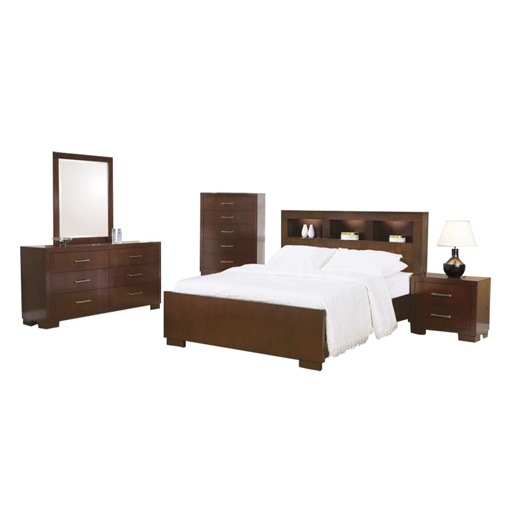 Coaster Jessica Queen Bed 5-Piece Set, Cappuccino